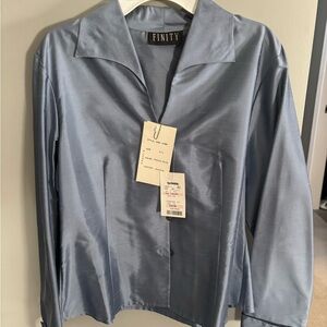 T.J.Maxx Finity Women's Satin Blue Blazer
